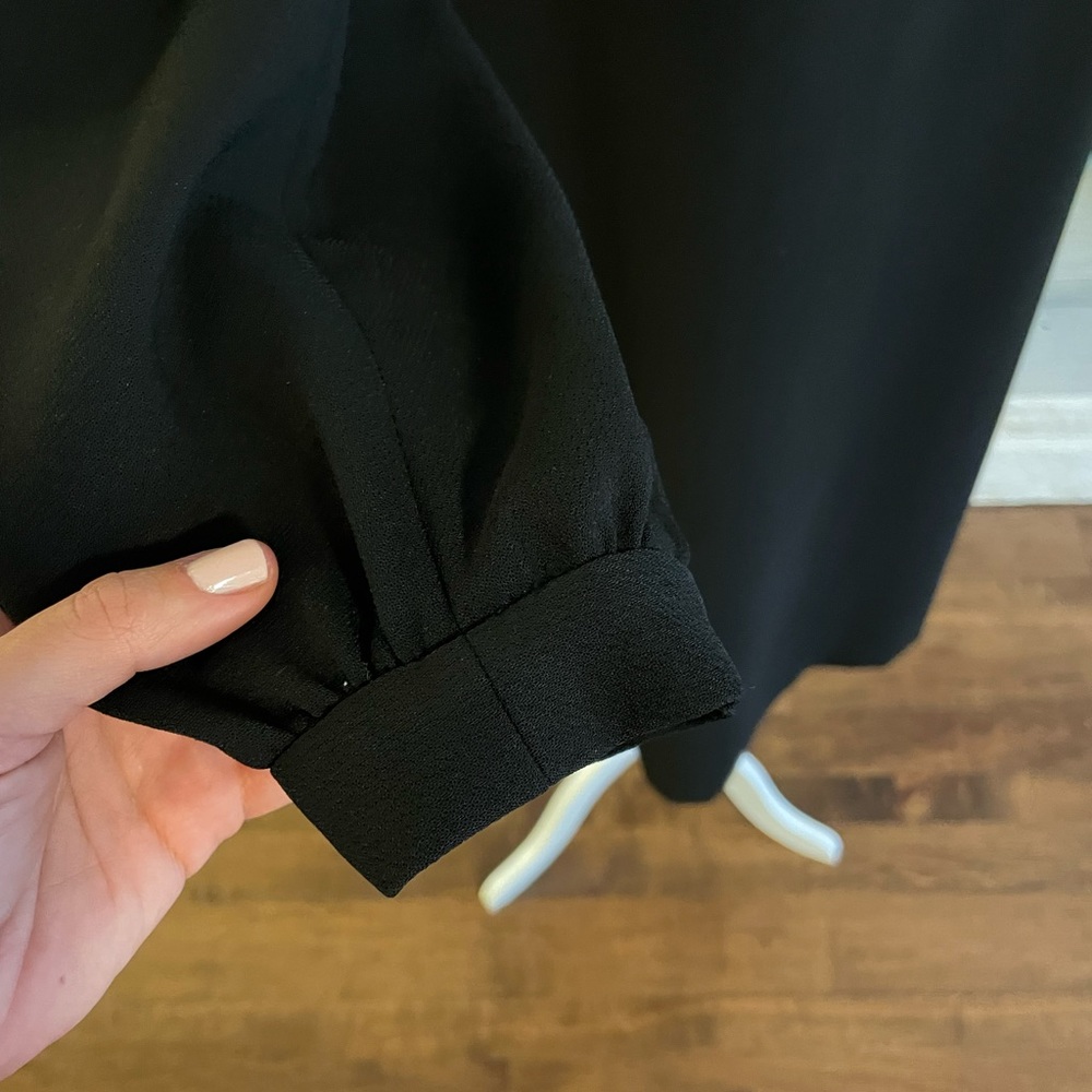 Black Talbots Long Sleeve Polyester Cocktail Dress - image 5